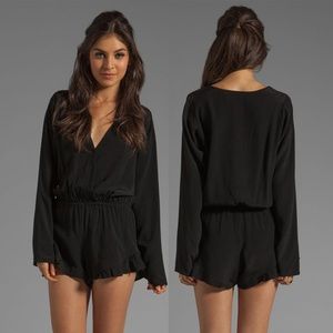 Honey punch black romper